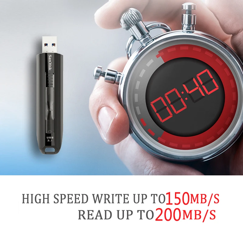 Флэш накопитель USB SanDisk Extreme 128 ГБ мини 3 1 флэш 64 карта устройство хранения U диск