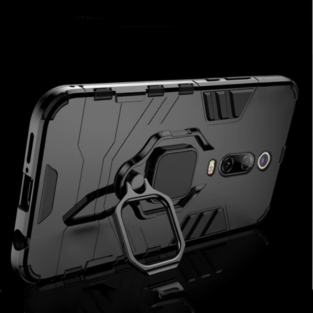 Чехол для Xiaomi Mi 9 T Pro армированный чехол из поликарбоната с металлическим кольцом