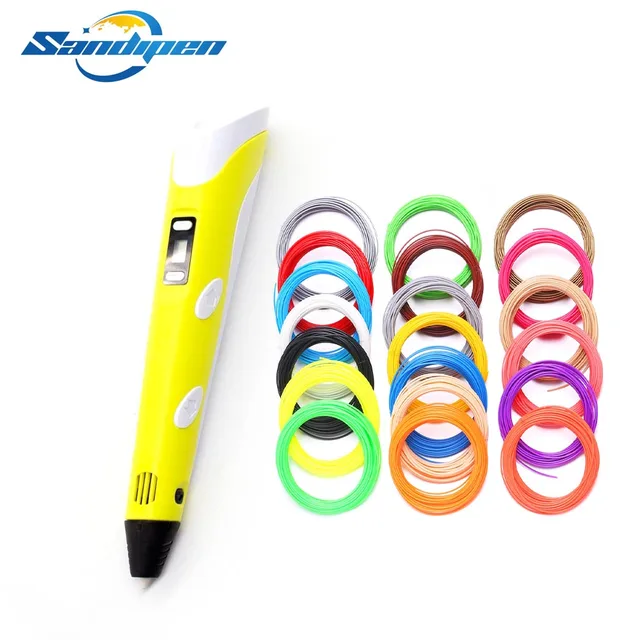 Special Price Sandipen RP-100B 2nd 3d pen gift Pen With 3 Color total 9M Filaments For Children Printing 100B01