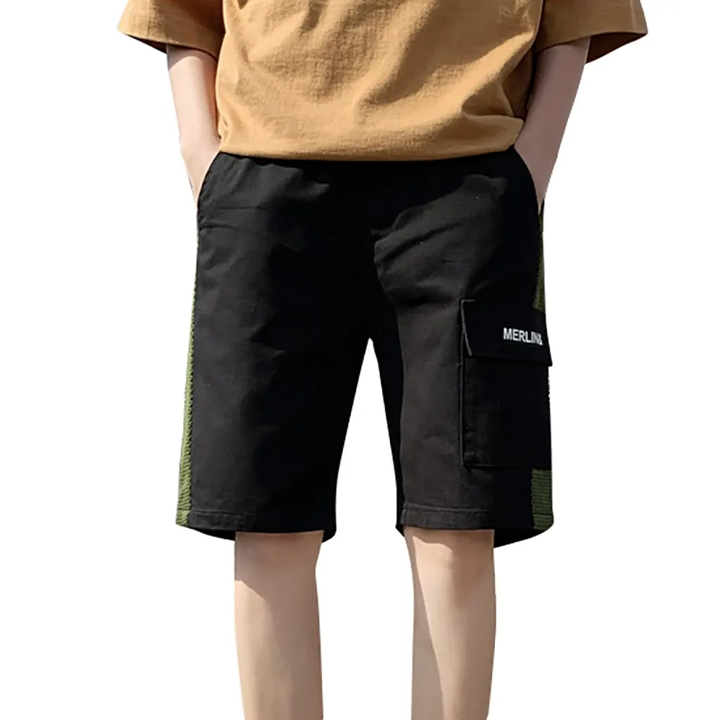 Для Мужчин's шорты для женщин pantalones cortos hombre повседневное на открытом воздухе карман работы мотобрюки пляжные мешковатые