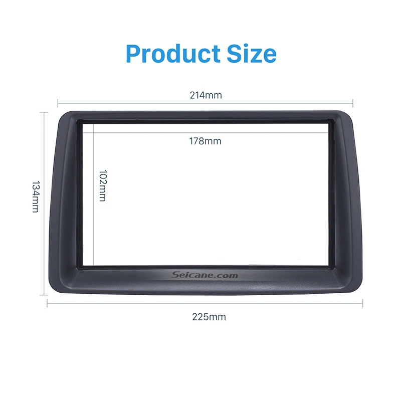 Seicane двойной Din Автомобильная Радио Рамка для приборной доски тире отделка монтажный комплект для 2003-2012 FIAT PANDA автомобильный Стайлинг Авто Стерео адаптер