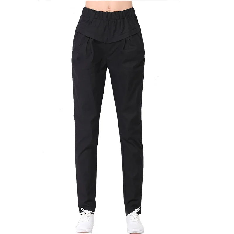 

LZMZA Summer Linen Pants Women High Waist Pantalon Femme Vintage Spring Pleated Regular Harem Pants Casual Trousers for Women