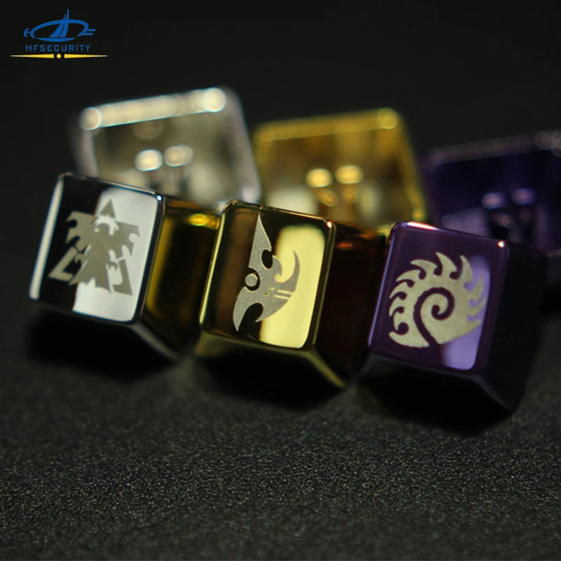 

[HFSECURITY] Customized Metal Keycaps for Mechanical Keyboard Gaming Keyboards Keypress Computer Keyboard Accessories