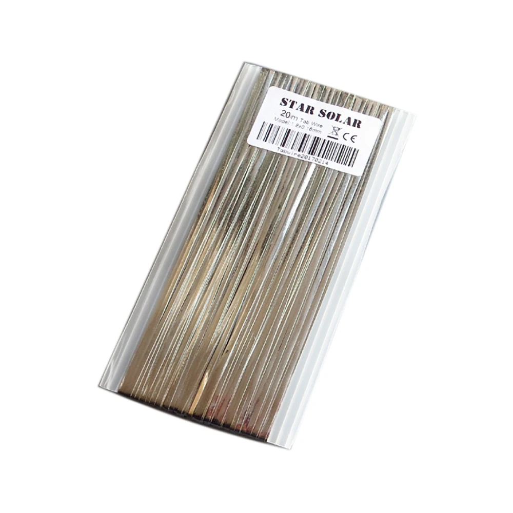 

20m 66ft 1.80x0.16mm solar cells tab bus bar wire for PV Ribbon Tabbing wire for DIY connect Strip Solar panel