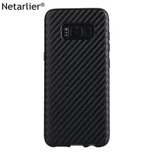Netarlier, новинка, черный чехол из углеродного волокна для samsung Galaxy S8 Plus, S9Plus, s10plus, мягкий силиконовый материал, толстый защитный чехол
