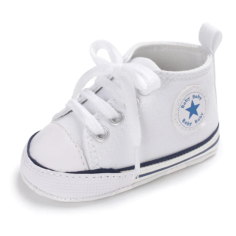 Парусиновая детская обувь девочек мальчиков мягкая подошва малыш новорожденный младенец обувь детские первые ходунки обувь противоскользящие кроссовки для 0-12 м