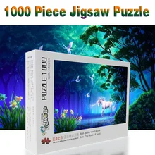 Г. взрослая 520/1000/1500 шт. головоломки пейзаж мультфильм деревянные головоломки Развивающие игрушки для детей Рождественский подарок Пазлы