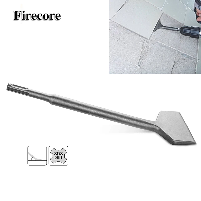 Firecore SDS PLUS Shank 3 in Wide Electric Hammer Chisel Angled Heavy