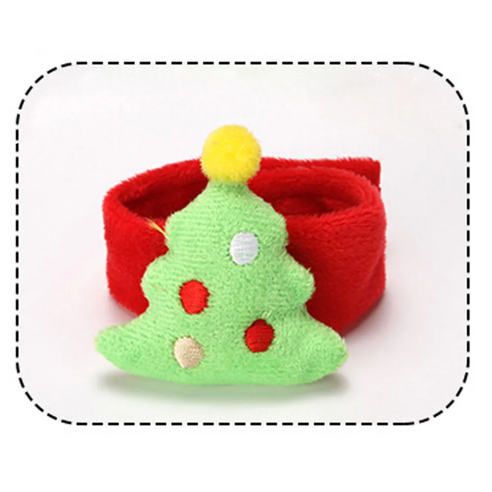 1 предмет Рождество хлоп круг Pat кольцо руки Рождественский браслет Год Вечерние ребенок подарок в год Лучший подарок для детей