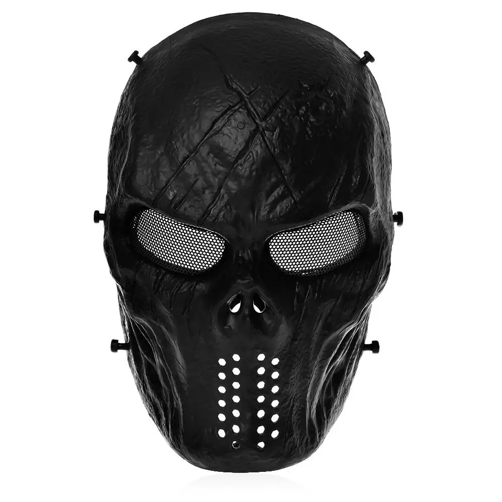 

Airsoft Paintball Tactical Full Face Protection Skull Mask CS War BB Game MASK M06 Safety Paintball Sport Accessory