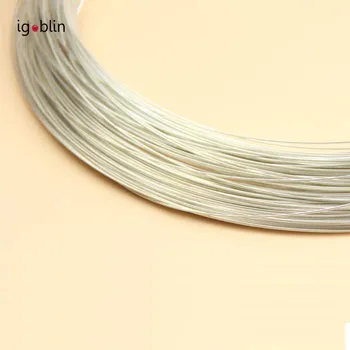 

DIY Jewelry Bracelet Earring Material Handmade Accessory Minuteness Hole 0.4/0.5/0.6/0.8MM Thin Soft S925 Pure Silver Wire i012G