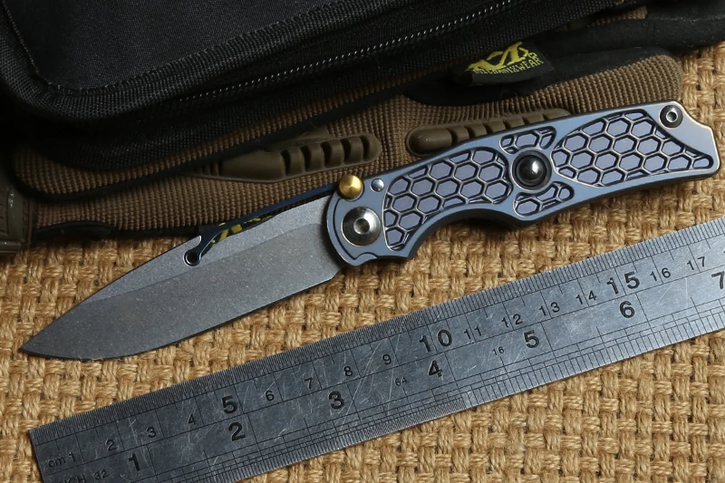 

KEVIN JOHN M390 blade Titanium folding knife ball bearing tactical camping hunting outdoor gear survival pocket knives EDC tools