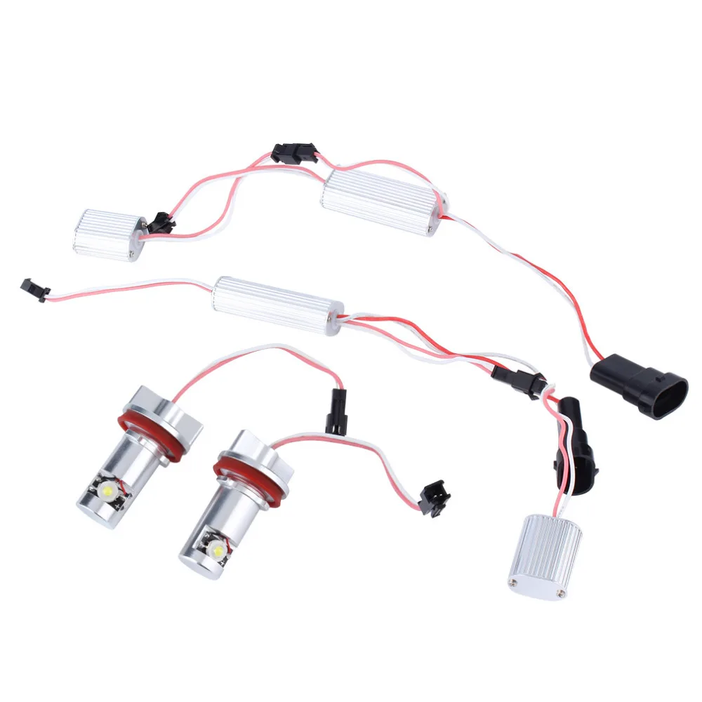 

1 Pair LED Angel Eye Halo Light No Error H8 07-11 For BMW 328i 335i M3 E93 E89 Z4 New Dropping Shipping