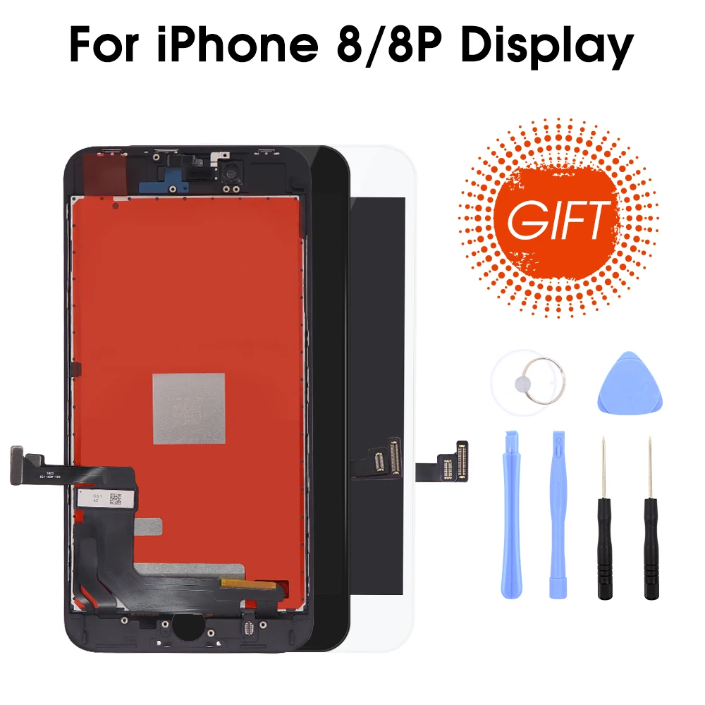 

Grade AAA+ LCD Screen For iPhone 8/8 Plus LCD Display with 3D Touch Screen Digitizer Assembly Replacement