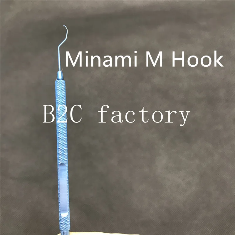 Titânio Minami M-gancho Chopper Splitter Instrumentos Cirúrgicos Oftálmicos 1 Pçs 7 Beleza e saúde