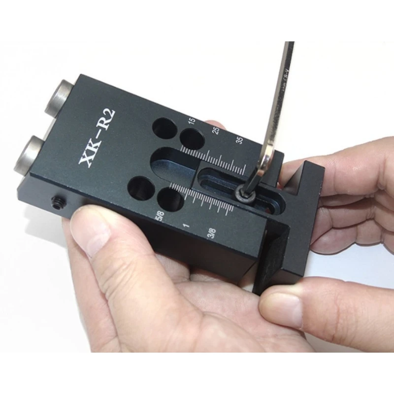 

Woodworking Oblique Hole Puncher Locator Woodworking Pocket Hole Jig Kit with 9.5mmDrilling Bit Screwdriver Wrench & Accessories