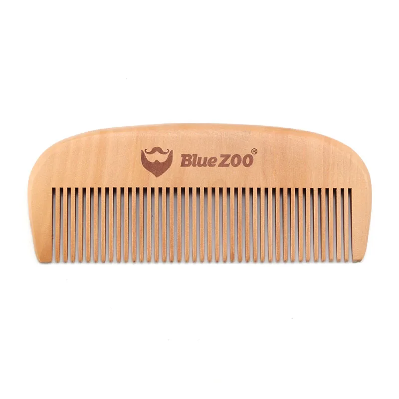 Blue Zoo карманный портативный гребень из натурального дерева груши гребенки без статической бороды для причесывания и укладки волос