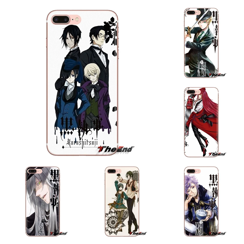 Аниме black butler kuroshitsuji постер мягкие чехлы из ТПУ для Samsung Galaxy S3 S4 S5 Mini S6 S7 Edge S8 S9 S10 Plus