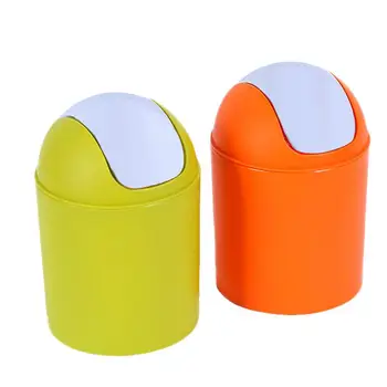 

Mini Small Trash BasketWastebasket Office Home Desktop Dustbin Container Organizer
