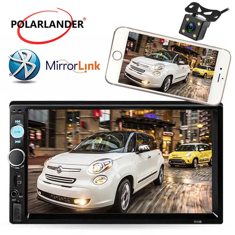 

2018 new 7 inch with camera radio stereo Car MP5 player with remote control Bluetooth 2 DIN Mirror Link