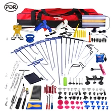 PDR Push Rod Hooks Crowbar Dent Removal Paintless Dent Repair Tools LED Light Reflector Board Hand Tool Set PDR Kit Ferramentas