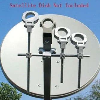 KU спутниковый конвертер Кронштейн, LNB держатель, удерживайте до 4-х никель-металл-KU диапазон LNB 4 спутниковый LNB in 1 Посудомоечная машина