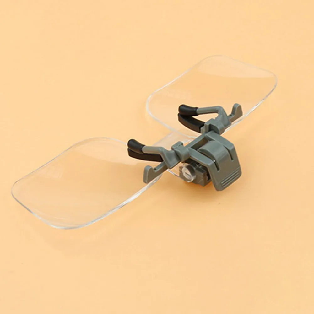 

Acrylic Folding Eyeglass Clip On Magnifying Lens Flip Loupe Glass Style Handsfree Precise Head Magnifier Glasses Magnifiers