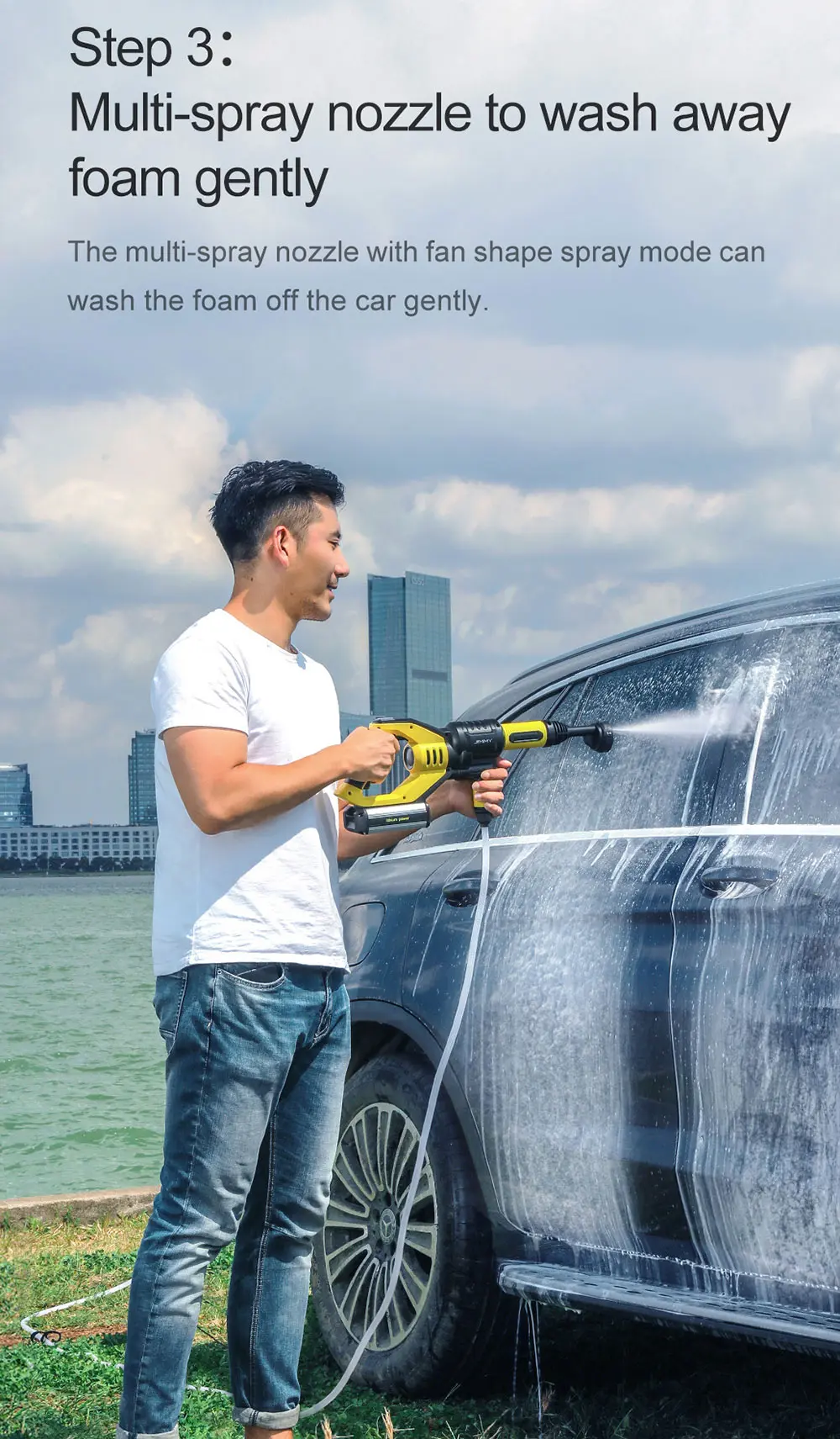 Excellent Xiaomi JIMMY JW31 Car Flush Gun Washing Gun Wireless Cordless Water Power Cleaner Garden Washer 5 Modes Adjustable Hose 6M 9 Excellent Xiaomi JIMMY JW31 Car Flush Gun Washing Gun Wireless Cordless Water Power Cleaner Garden Washer 5 Modes Adjustable Hose 6M 9