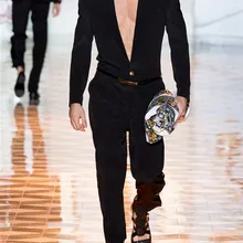 Новая мужская одежда стилист волос Мода Подиум все-матч Британский Молодежный соединенный комбинезон размера плюс костюмы M-6XL