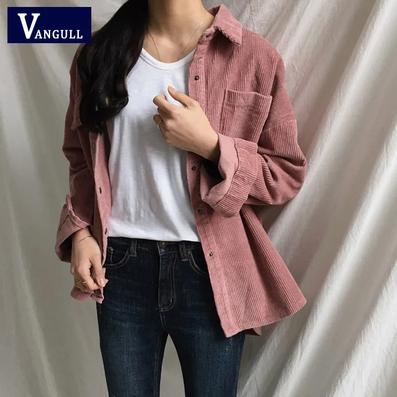 discounted  New Harajuku Corduroy Jackets Women Winter Autumn Coats Plus Size Overcoats Female Big Tops Cute Ja