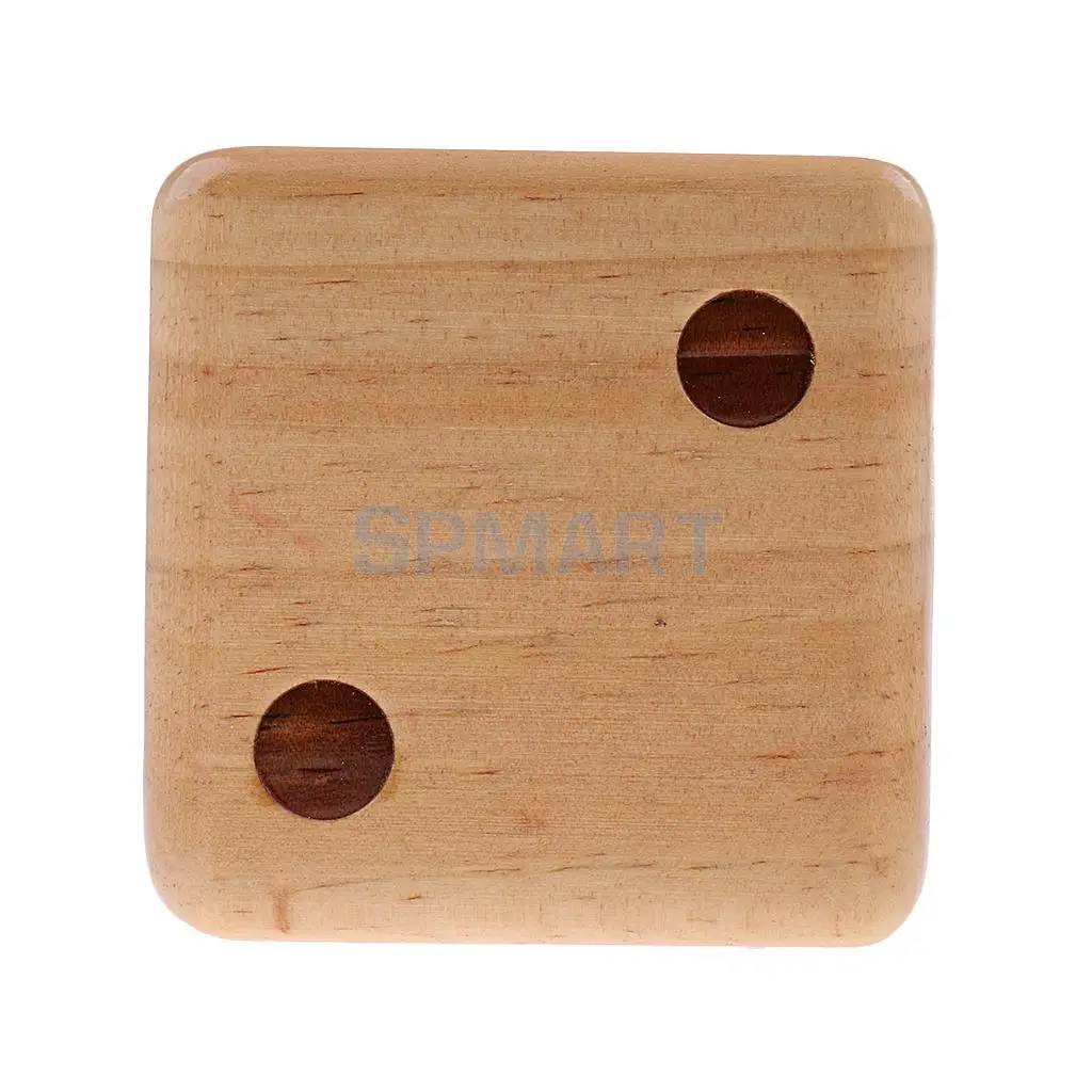 MagiDeal 1Pc Six Side Crafted 3.5-inch Big Wooden Yard Dice With Rounded Corner for Teaching Project BBQ Group Event Camping Toy