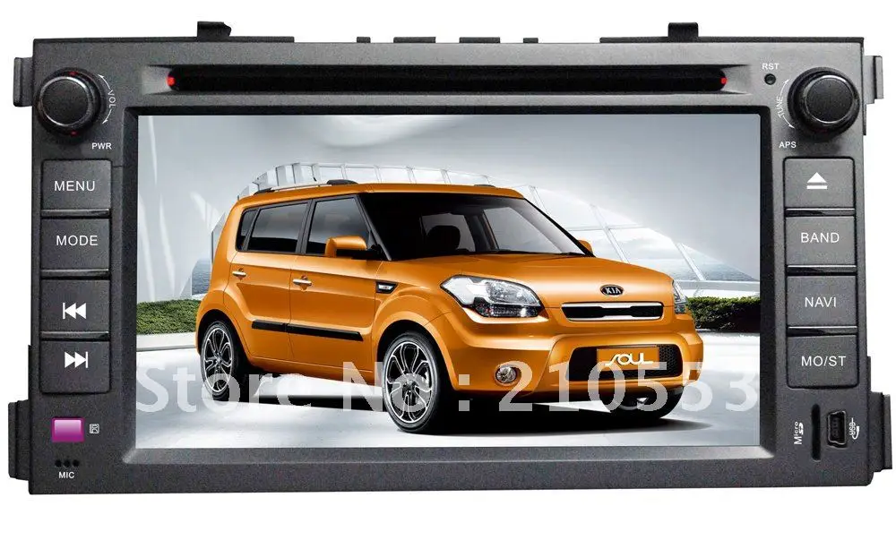 aftermarket car DVD player for Kia soul with Radio /GPS/BLUETOOTH/IPOD