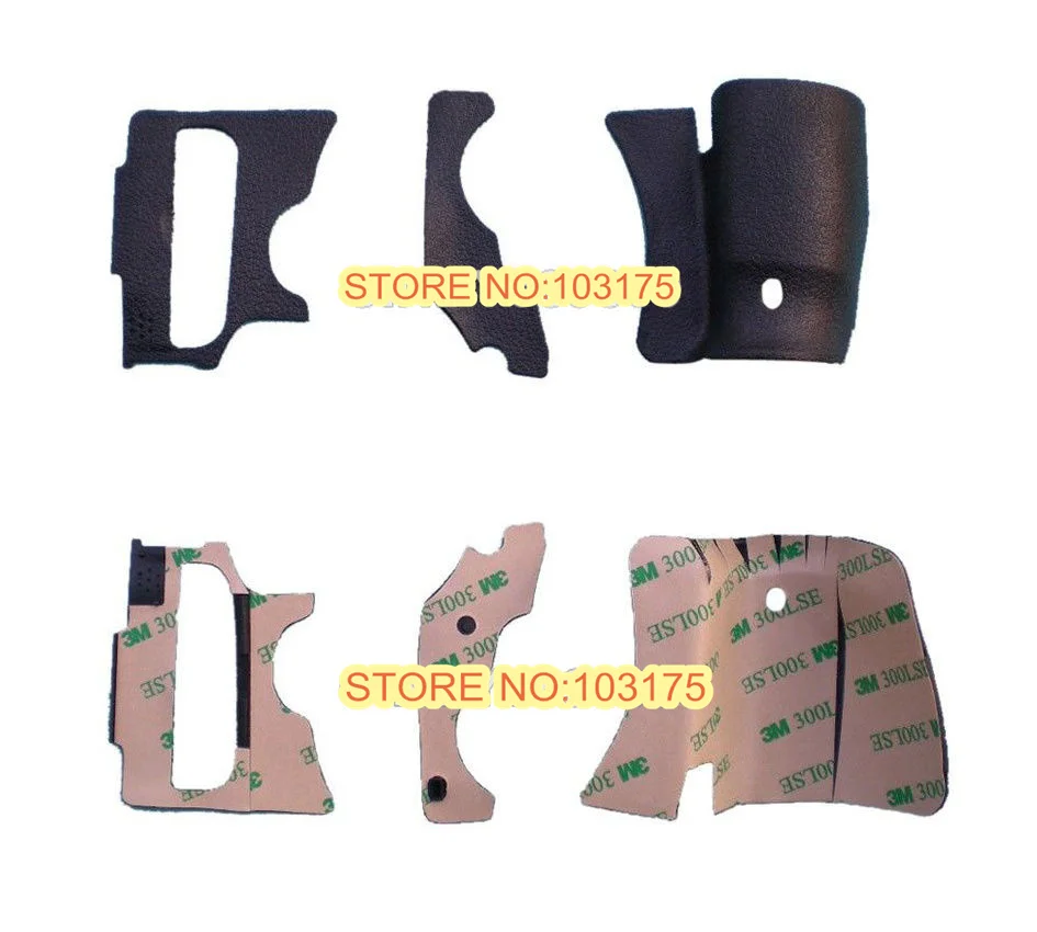 

New A Set Of 3 Pieces Grip Rubber Unit for Canon 60D DSLR Rubber Replacement