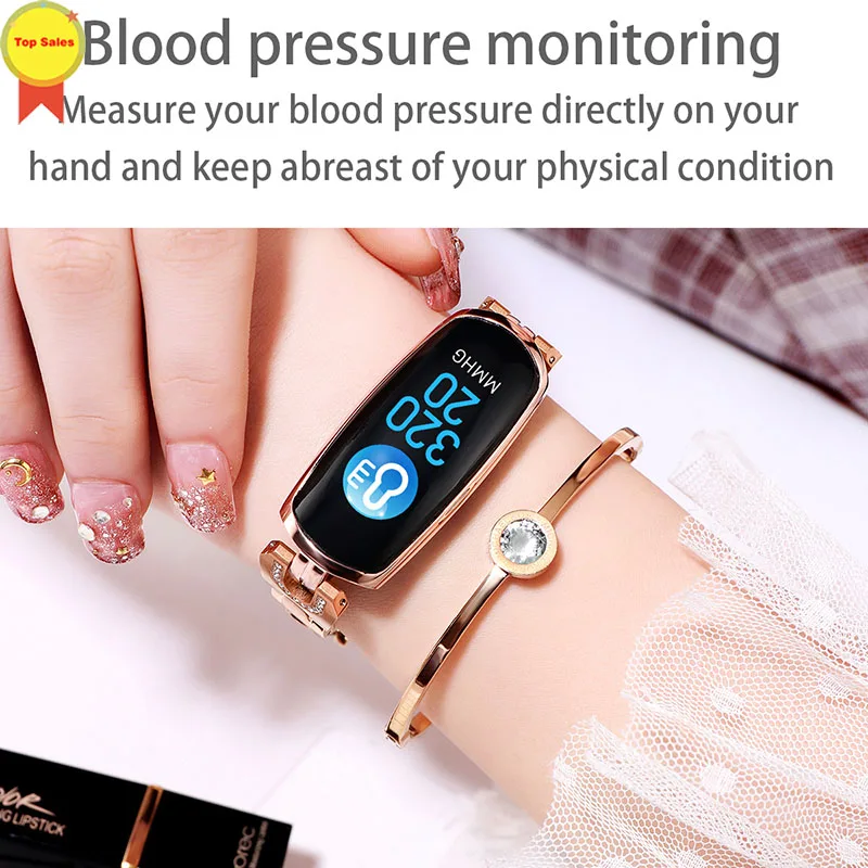 

high quality Smart Bracelet 2019 Female Sport Wristbands Blood Pressure Heart Rate Monitor Lady Smart band girl fitness tracker