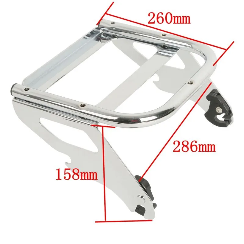 Pacote de Turismo Rack de Bagagem para Harley Motocicleta Destacável Solo Montar Touring Street Glide Road King Personalizado Clássico Cvo 1997-2008 16 Automóveis e motos