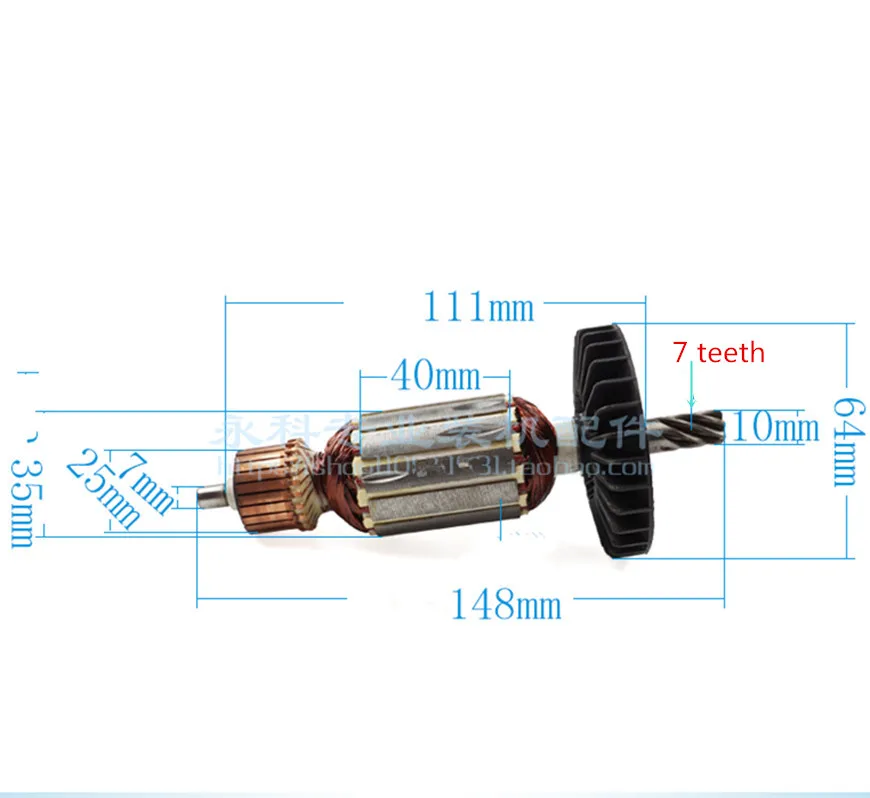 AC220-240V  Motor Armature Engine Replacement for MAKITA HR2800 HR2810 HR2811FT HR2811F