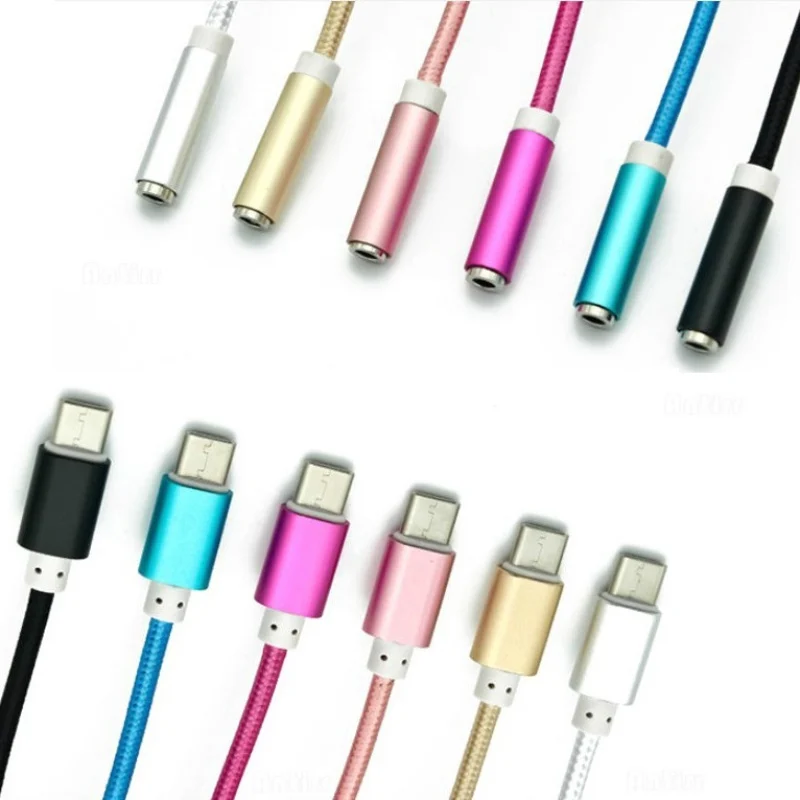 Кабель адаптер для наушников Type C 3 5 мм с разъемом Usb и AUX аудиоразъема Xiaomi 6 Letv2 Pro3