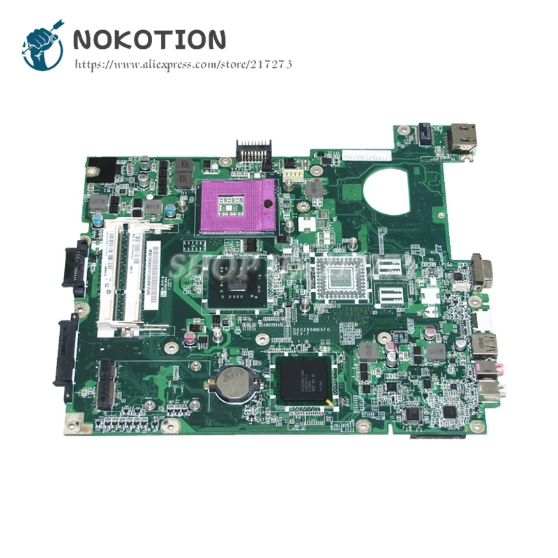 Материнская плата NOKOTION для Acer Extensa 5235 5635 E528 материнская ноутбука MBEDV06001 DA0ZR6MB6F0