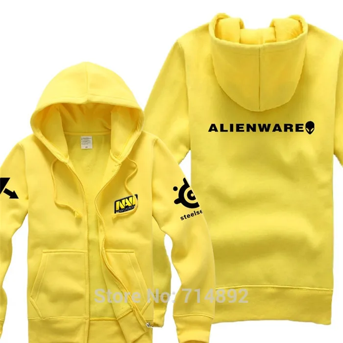  NAVI Dota 2 hooded long sleeve Dota Natus Alienware Zipper Sweatshirts Ukraine game heroes Teams Do