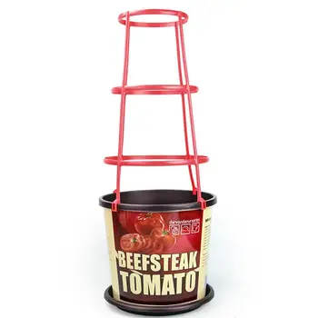 

LumiParty Vein Plant Flowerpot with Support & Tray for Tomato Liana Plant Home Vegetable Plant Pot -30