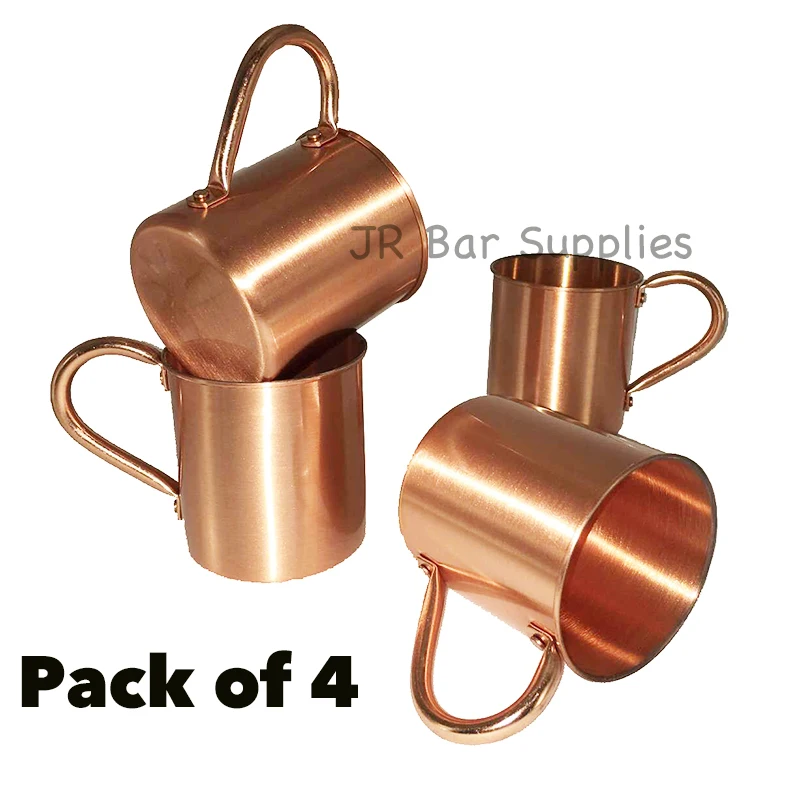 

Free Shipping 450ml 100% Pure Copper Moscow Mule Mug for a Moscow Mule or Any Vodka Based Drink Pack of 4