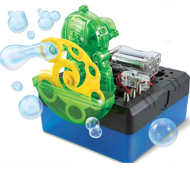 

DIY Physical Small Inventions Soap Bubble Machine Assembling Kits Kid's Technology Educational Toy Birthday Gift