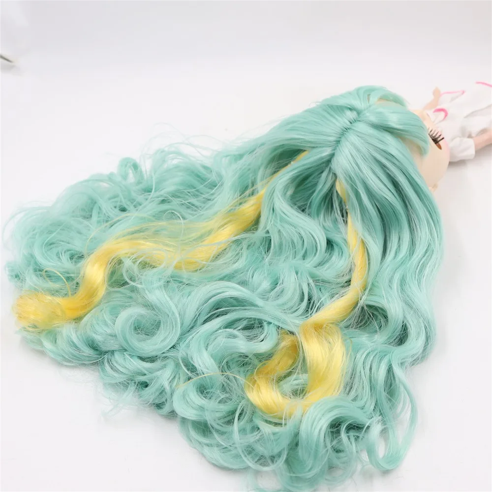 Фабрика blyth кукла 1/6 BJD нормальное тело белая кожа матовое лицо зеленые и желтые волосы 280BL40061200