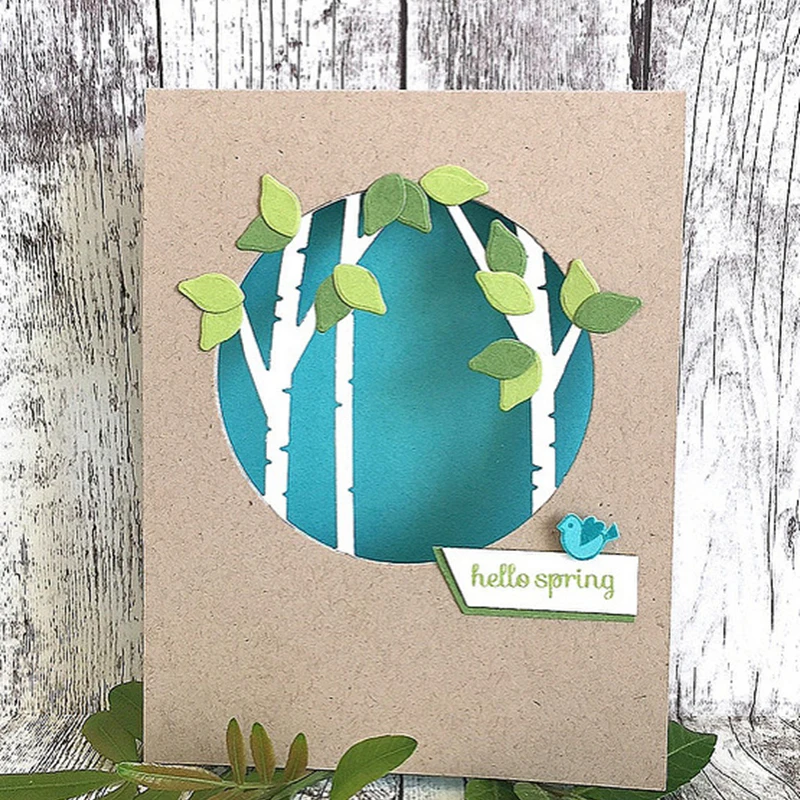 Circle Tree Frame Metal Die Cuts Cutting Dies For DIY Scrapbooking