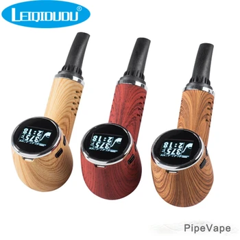 

Leiqidudu Original e pipe e cigarette dry herb Tempreture control LED screen tobacco 1100mah vaporizer e cig herbal mod