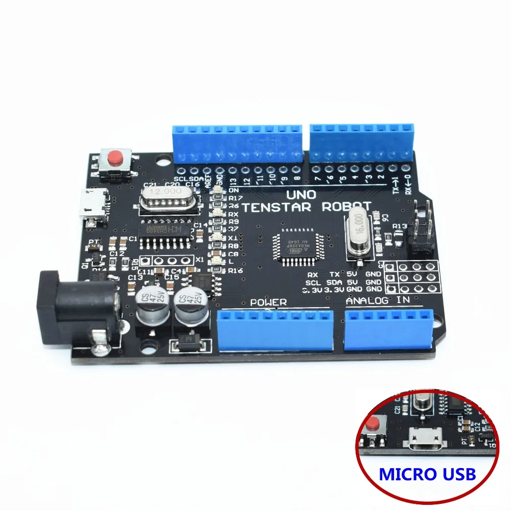 Aliexpress.com : Buy 10pcs TENSTAR ROBOT 2017 UNO R3 ATmega328P/CH340G ...
