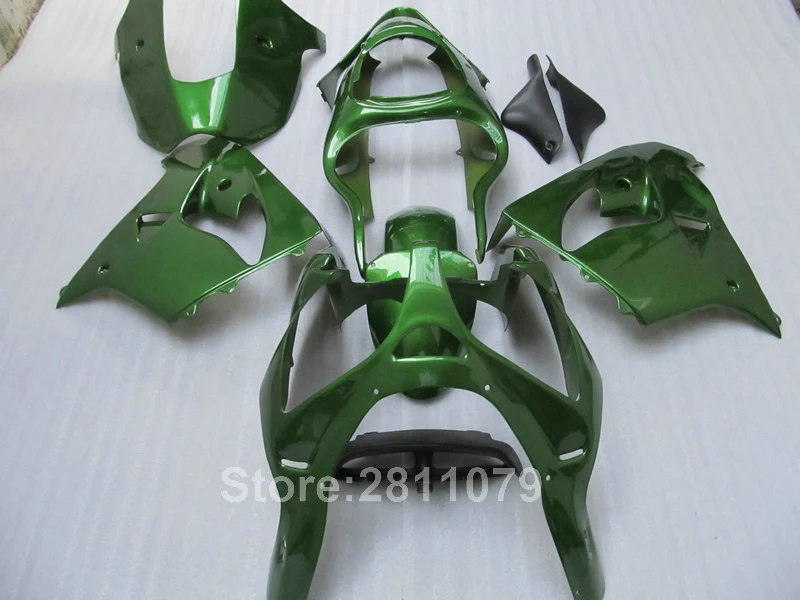 Хит продаж набор обтекателей для Kawasaki ninja ZX9R 2000 2001 зелено-черные Обтекатели 00 01 MK36