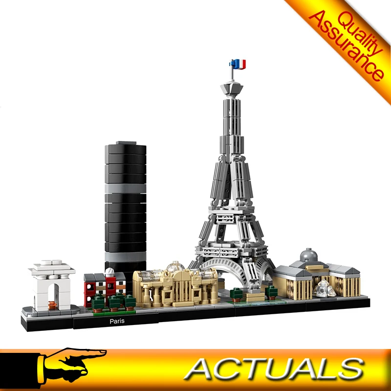 

17015 City Famous Architecture Paris Building Blocks Eiffel Tower Model Bricks Birthday Toys Compatible Legoing 21044