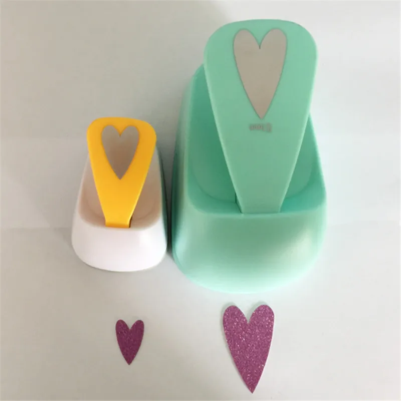 

Free Ship Deformed Heart (1pc 1" and 1pc 2") hole punch child gift Craft Scrapbooking Paper Puncher Loving Hearts Shaped Punches