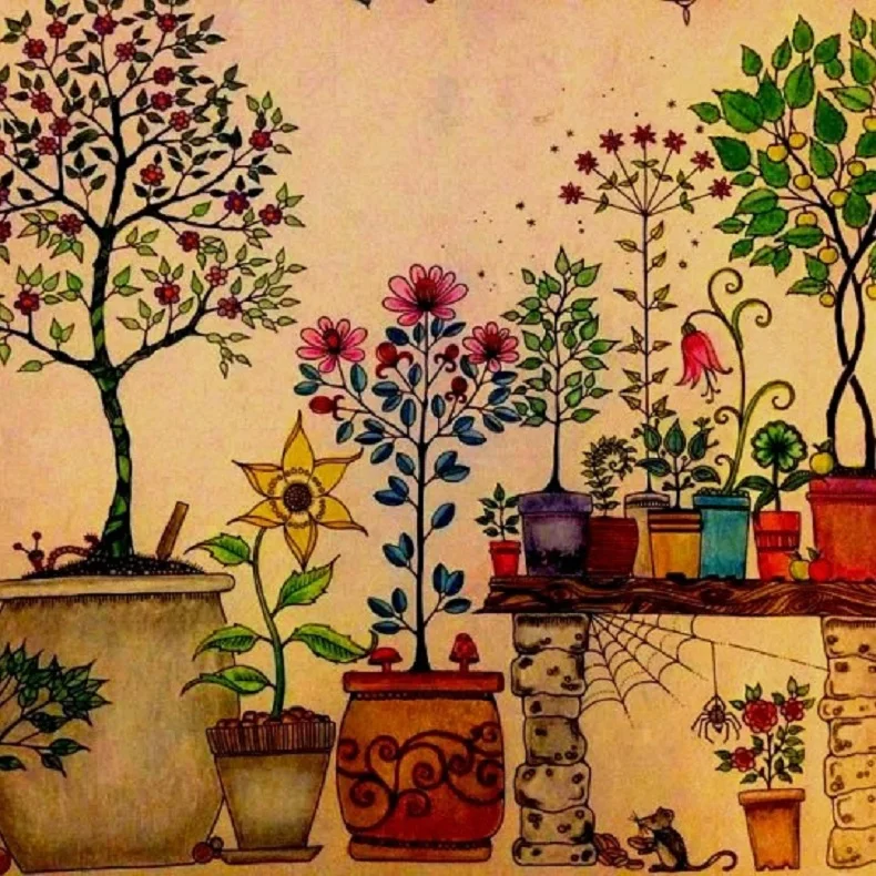 Hot Sale Secret Garden An Inky Treasure Hunt And Coloring Book For Adult Teenager Children In Books From Office School Supplies On Aliexpress